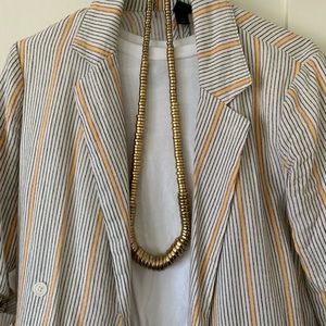 Gold Anthropologie Statement Necklace